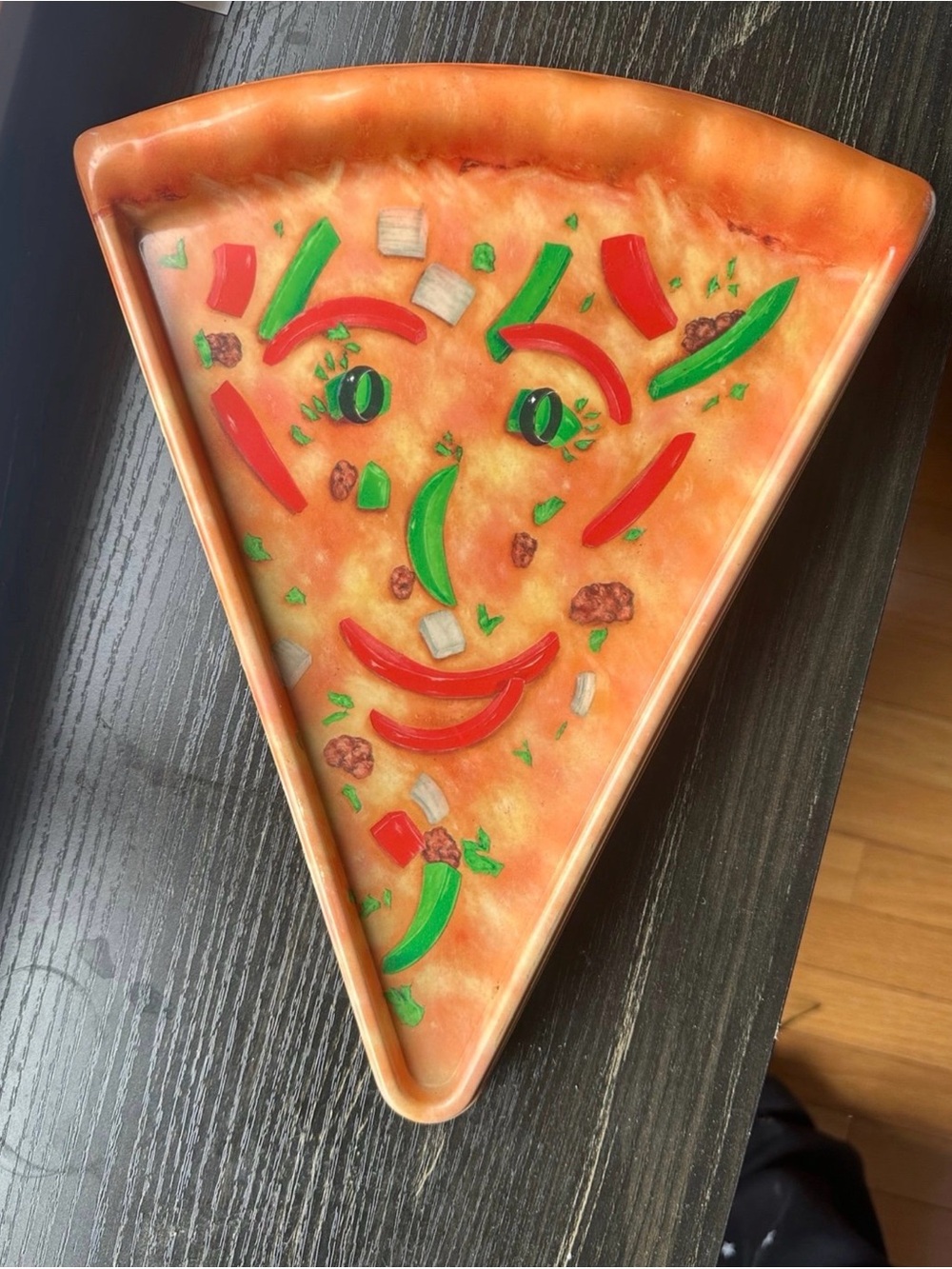 Set of 6 Vintage Pizza Slice Plates Trays Serving Dishes – Brand New